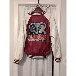 Vintage Alabama Crimson Tide Red Wool Varsity Jacket Coat Men's L 90s Y2K